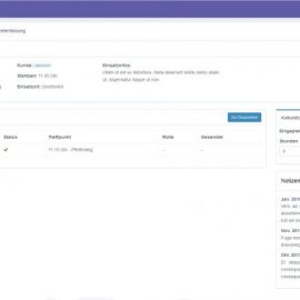 Screenshot-Aufträge und Einsätze - Profil